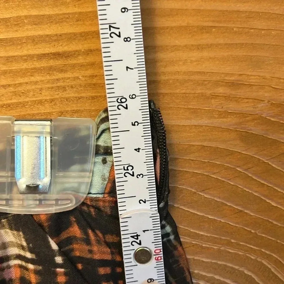 Womens Anthropologie Fynn and Rose Midi‎ skirt abstract print pleated pockets 2 - Picture 7 of 11